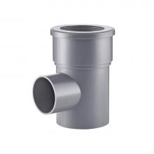 QM Drain 83.FLG.SO.2 - ABS Side Outlet drain flange 2'' throat, 2'' outlet No Hub