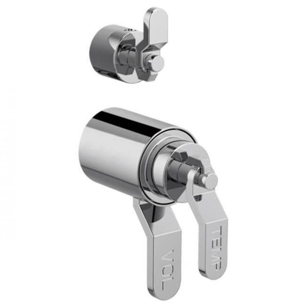 Tempassure Thermostatic Valve With Diverter Trim Shutoff Han