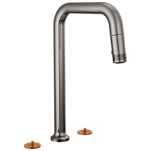 Brizo Canada 62507LF-BNXLHP-L - Kintsu® Widespread Pull-Down Faucet with Square Spout - Less Handles