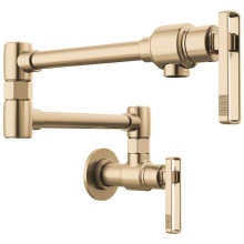 Brizo Canada 62807LF-GL-L - Kintsu® Wall Mount Pot Filler with Knob Handle