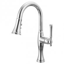 Brizo Canada 63958LF-PC - The Tulham™ Kitchen Collection by Brizo® Pull-Down Prep Kitchen Faucet