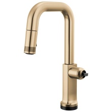 Brizo Canada 64907LF-GLLHP-L - Kintsu® SmartTouch® Pull-Down Prep Faucet with Square Spout - Less Handle