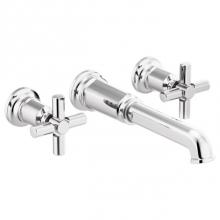 Brizo Canada T70476-PCLHP - Invari® Two-Handle Wall Mount Tub Filler - Less Handles