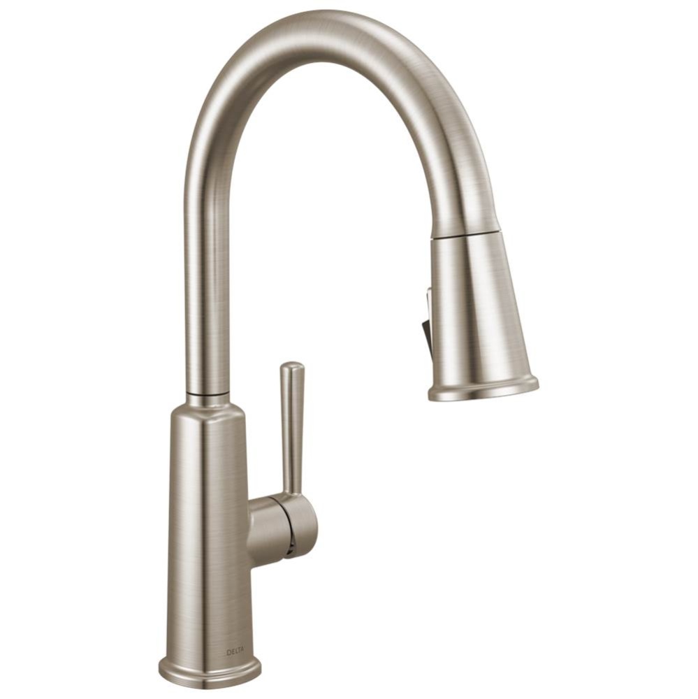Finnridge Single Handle Pull-Down Kitchen Faucet in Stainless