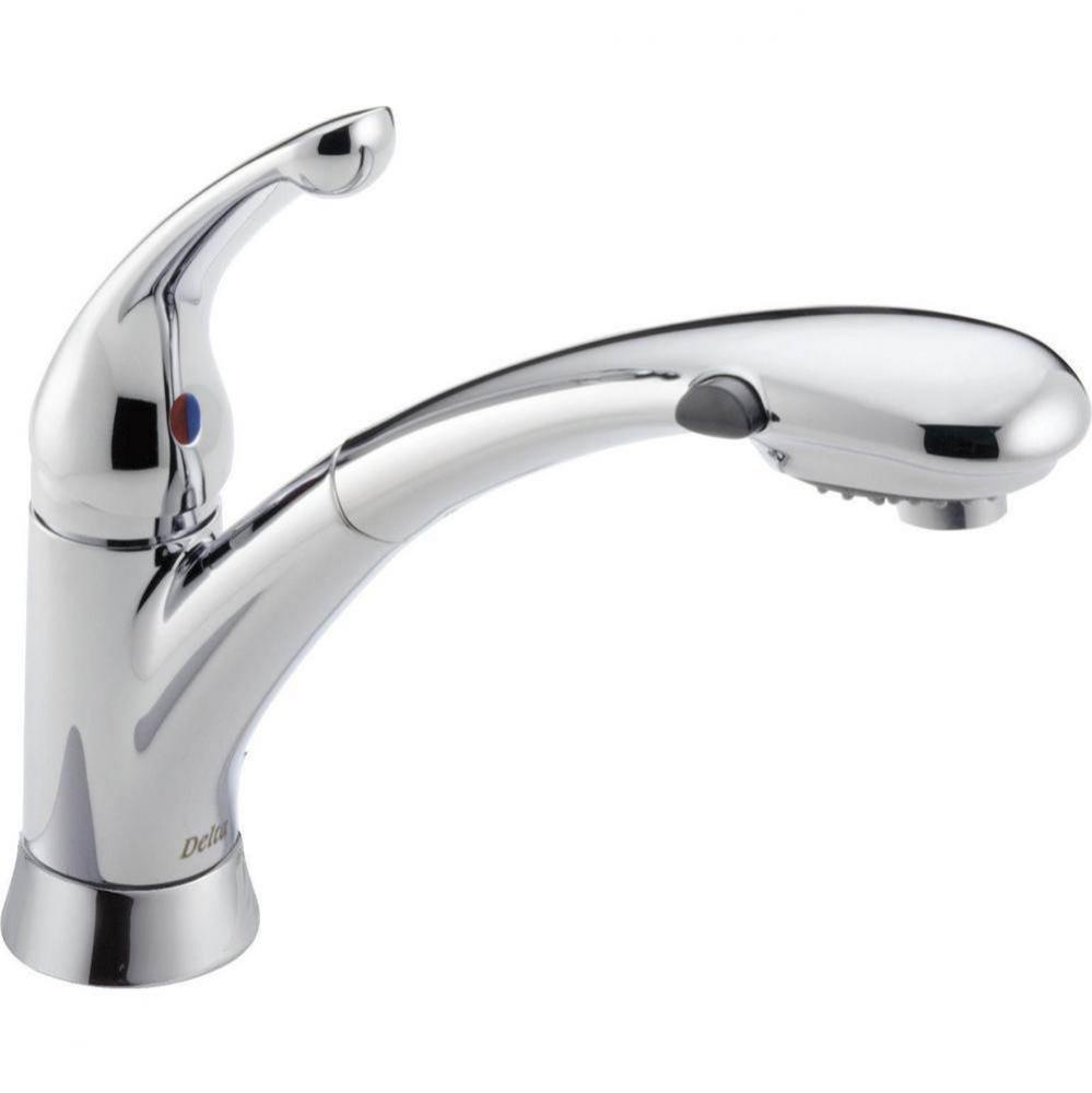 Signature Pullouts Single Handle Pull-Out Kitchen Faucet