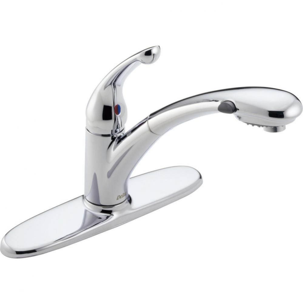 Signature Pullouts Single Handle Pull-Out Water-Efficient Kitchen Faucet
