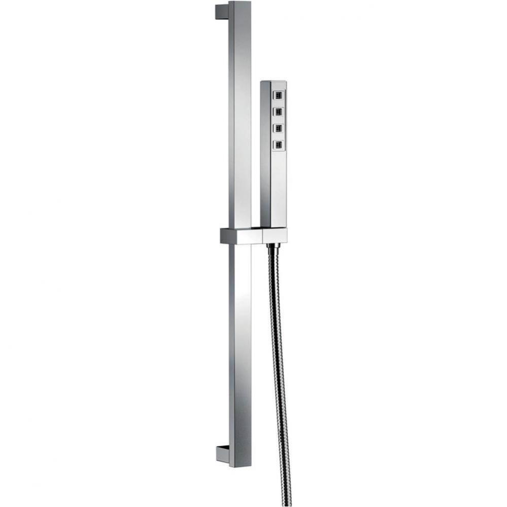 Universal Showering Components H2OKinetic® Single-Setting Slide Bar Hand Shower