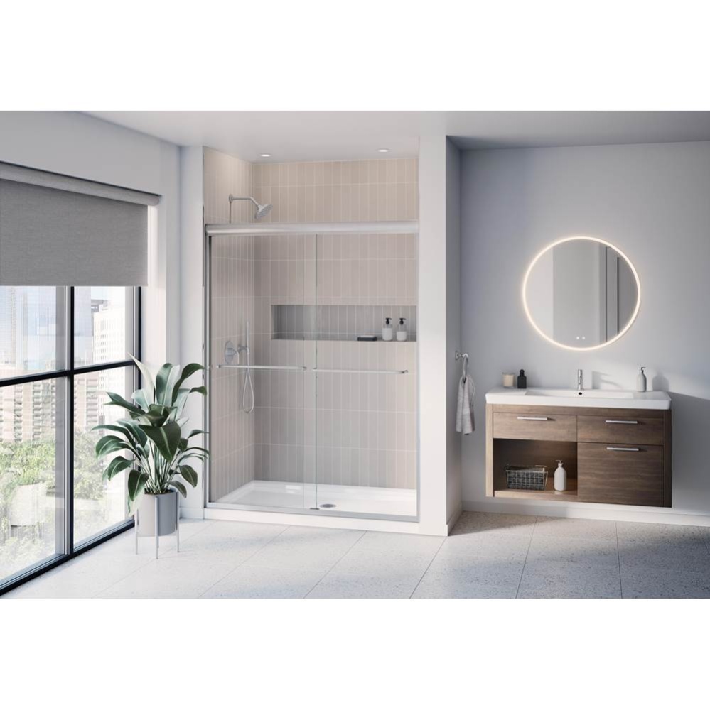 CORDOBA PLUS/60/BRUSHED NICKEL/CLEAR GLASS / SEKUR+