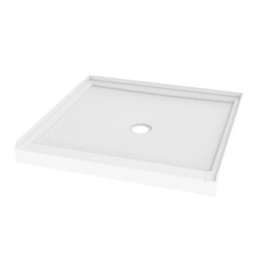 SQUARE BASE 3-FLANGE/36''/WHITE