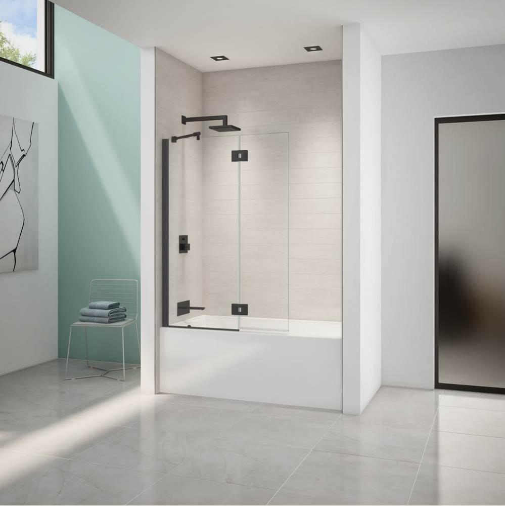 EVOL SQ TUB SHD/58''H/10MM/MAT/CLR/RCT HG