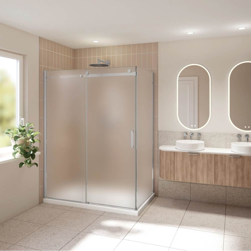 HORIZON 2SIDED/48x36/R INL x R RET/CHROME/79H/MIST SKR+