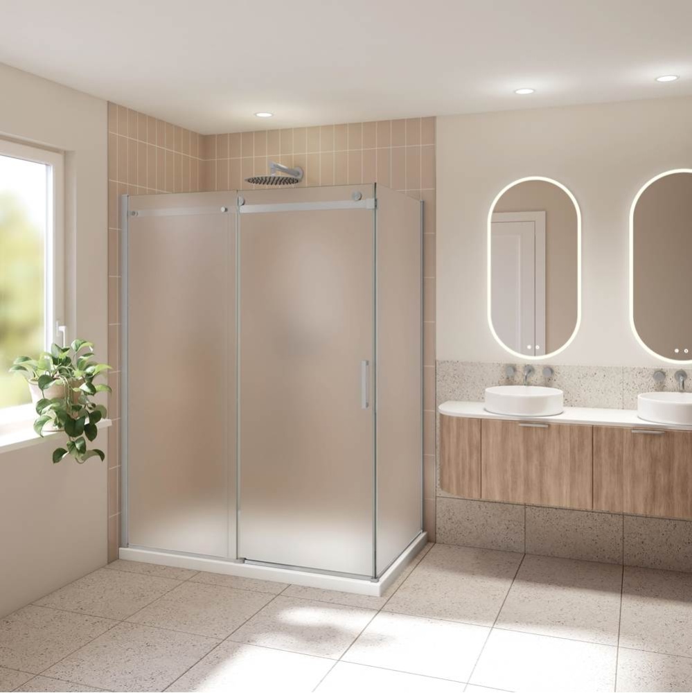 HORIZON 2SIDED/48x36/R INLxR RET/BRUSH NICKEL/79H/MIST SKR+