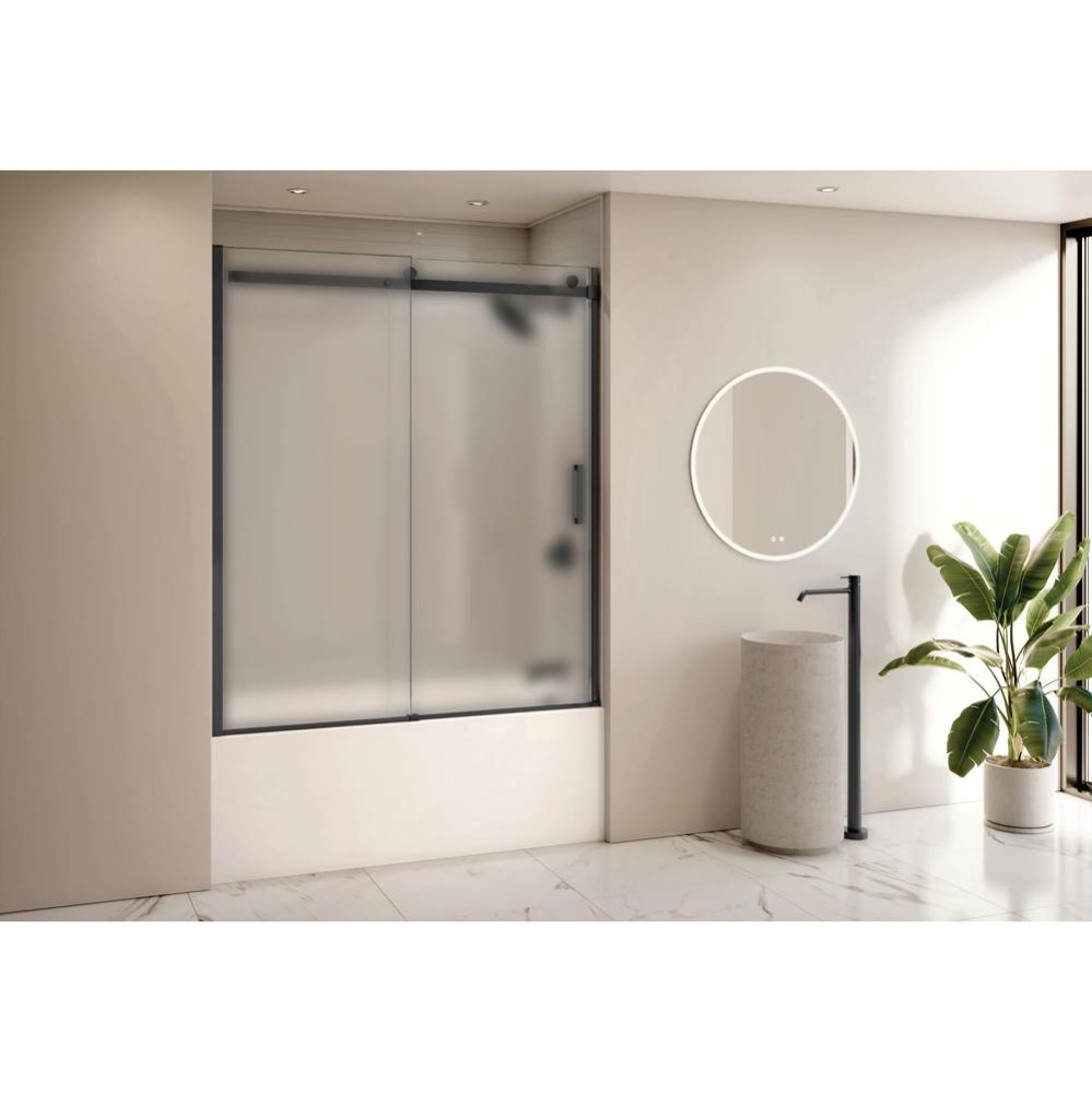 HORIZON TUB 60W/MATTE BLACK/LEFT/MIST SKR+