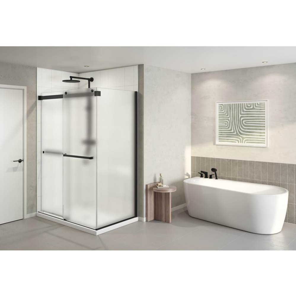 GEMINI PLUS 2 SIDED/48X36 RIGHT/MATTE BLACK/10MM/MIST SKR+