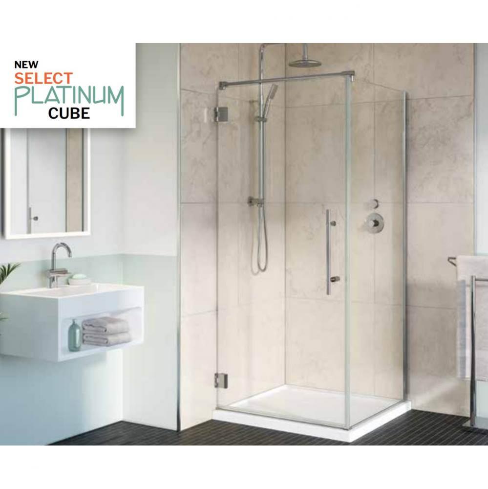 PL CUBE/32/32/79''H/CHR/CLR/RCT HG/STR HND