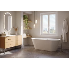 Fleurco Canada BCD6730-18 - ARIA CADENZA TUB/6730/WHITE/WHITE DRAIN COVER