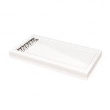 Fleurco Canada ABE3648-18-25-B - QUAD BASE LINEAR DRAIN/3648/WHITE/BR NICK