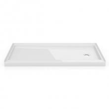 Fleurco Canada ABF6032-18-R3-B - FLANGED BASE SIDE DRAIN/60x32/RIGHT DRAIN/3 FLANGE/WHITE