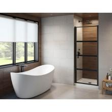 Fleurco Canada LAP29-33-43-79 - LATITUDE PIVOT DOOR / MATTE BLACK / GRID / 29''