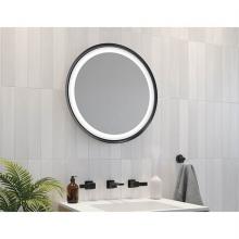 Fleurco Canada MSOR3030-33 - SOLIS MIRROR 30'' ROUND BLACK / WITH DEFOGGER & DIMMER