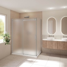 Fleurco Canada NHS248R36R-25-80-79 - HORIZON 2SIDED/48x36/R INLxR RET/BRUSH NICKEL/79H/MIST SKR+