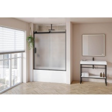 Fleurco Canada NSST60-33-80R - SKYLINE TUB 60W/MATTE BLACK/RIGHT/MIST SKR+