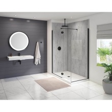 Fleurco Canada VQRXS2430-33-40-79 - EVOLUTION 2-SIDED ROUND SHIELD/24x30/79H/10MM/MATTE BLACK