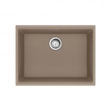 Franke Residential Canada MAG11023-OYS-S - Franke Maris Undermount 25-in x 18.94-in Fragranite Single Bowl Kitchen Sink in Oyster