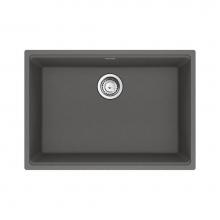 Franke Residential Canada MAG11025-SHG-S - Franke Maris Undermount 27-in x 19-in Fragranite Single Bowl Kitchen Sink in Stone Grey