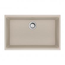 Franke Residential Canada MAG11028-CHA-S - Franke Maris Undermount 30-in x 19-in Fragranite Single Bowl Kitchen Sink in Champagne