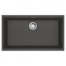 Franke Residential Canada MAG11031-SLG-S - Franke Maris Undermount 33-in x 18.94-in Fragranite Single Bowl Kitchen Sink in Slate Grey
