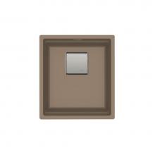Franke Residential Canada PKG110-14OYS - Franke Peak 16.1-in. x 18.1-in. Fragranite Undermount Single Bowl Kitchen Sink in Oyster