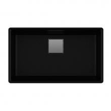 Franke Residential Canada PKG110-31ON - Franke Peak 32.0-in. x 18.8-in. Fragranite Undermount Single Bowl Kitchen Sink in Onyx