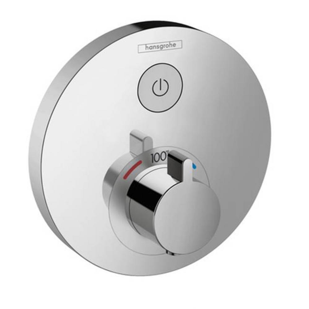 Hg Showerselect E Thermostatic Trim 1 Function, Round