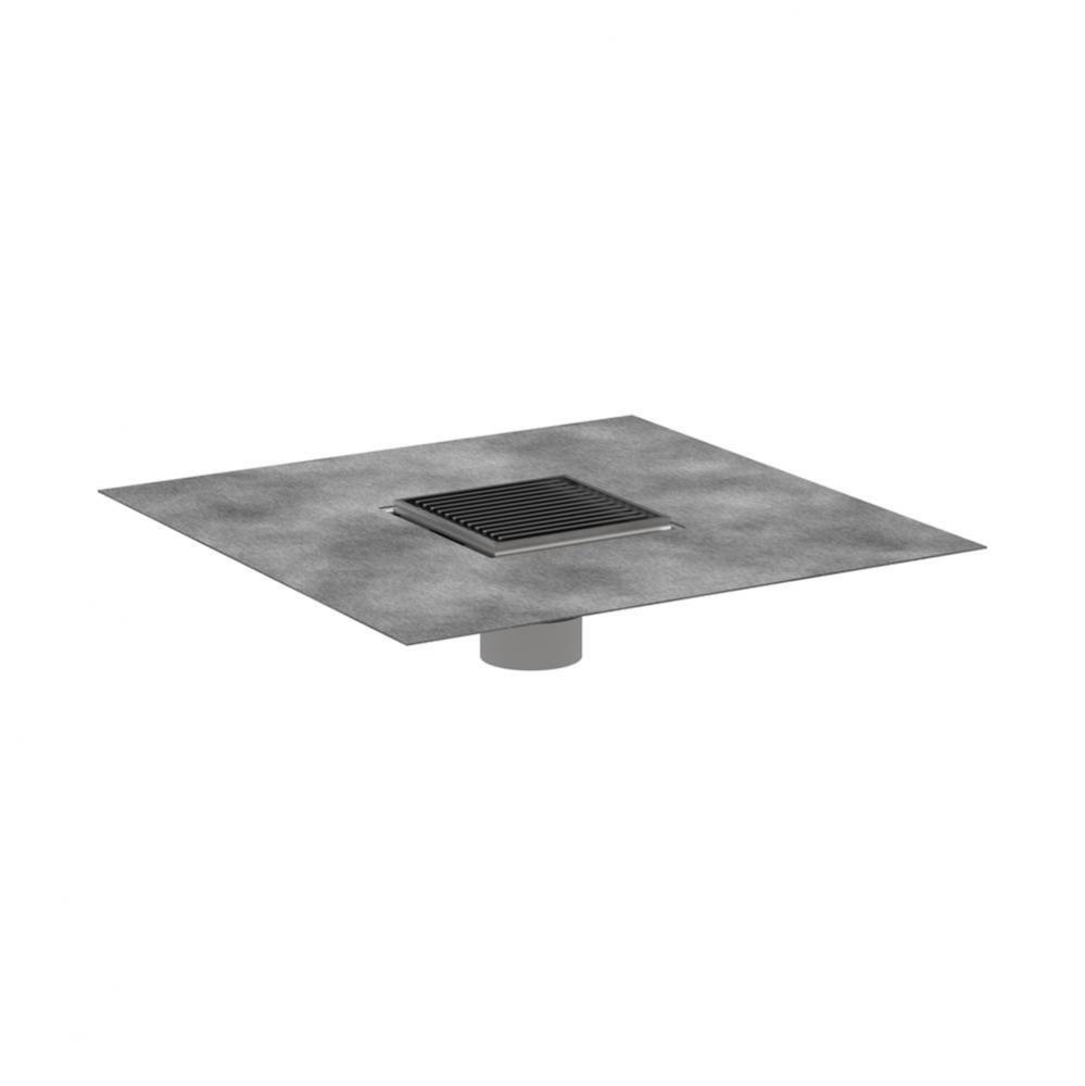 Raindrain Brilliance Point Drain Set 4''X 4'' Trim With Height