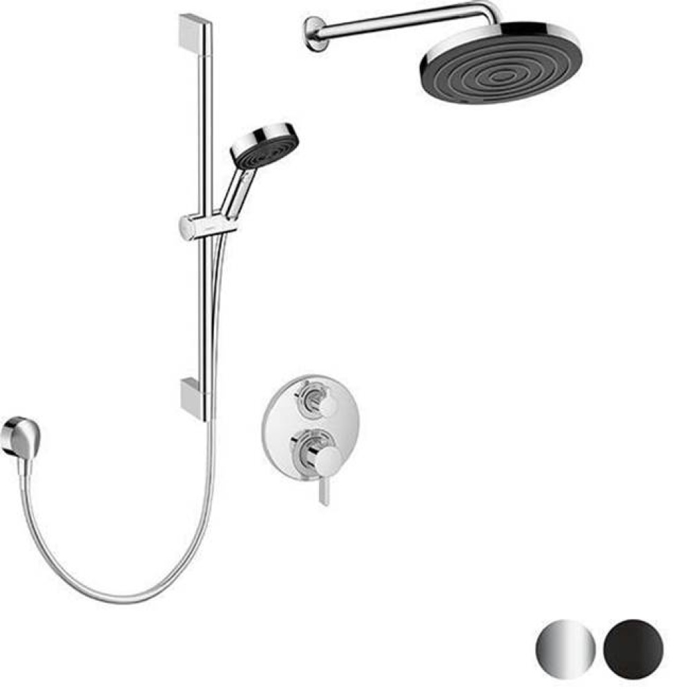 Hansgrohe Ecostat Round Thermostatic Shower Kit