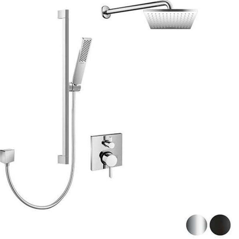 Hansgrohe Ecostat Square Pressure Balance Shower Kit