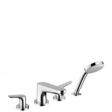 Hansgrohe Canada 04766000 - Focus 4-Hole Roman Tub Set Trim With 1.8 Gpm Handshower