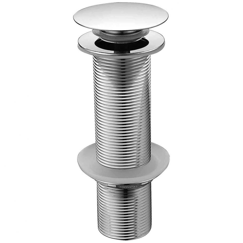 6'' Long Thread Mushroom Pop Up Drain in Polished Chrome Finish