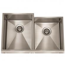 Lenova Canada SS-12Ri-D2L - Lenova 1/2 Radius Stainless Steel Sinks