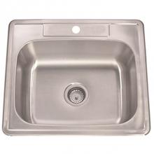 Lenova Canada SS-TM-25818-1H - Drop in Stainless Steel Sink