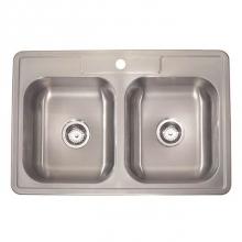 Lenova Canada SS-TM-33818-1H - Drop in Stainless Steel Sink