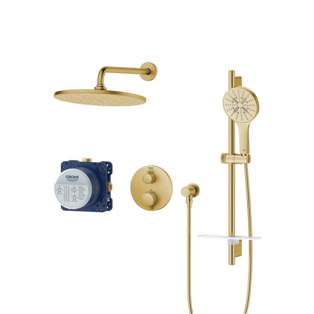 Rainshower GrohTherm 2-Handle Thermostatic Dual Function Shower Kit