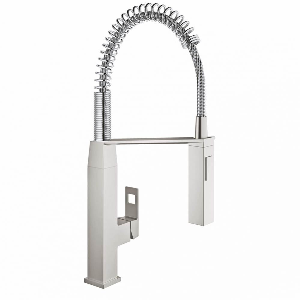 Single Handle Semi Pro Dual Spray Kitchen Faucet 66 L min 175 gpm