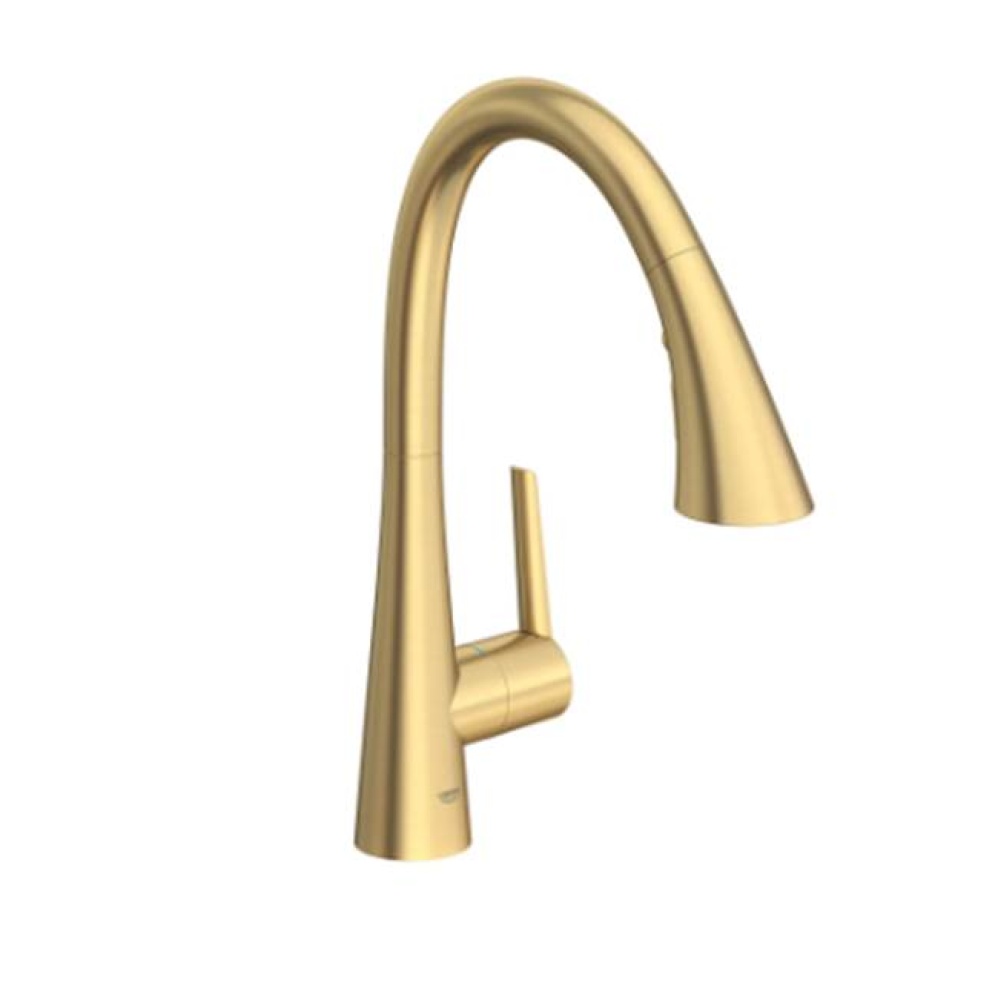 Sinigle-Handle Pull Down Kitchen Faucet Triple Spray 6.6 L/MIN (1.75 GPM)