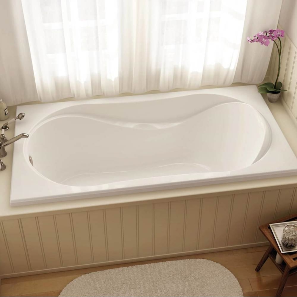 Cocoon 6032 Acrylic Drop-in End Drain Bathtub in White