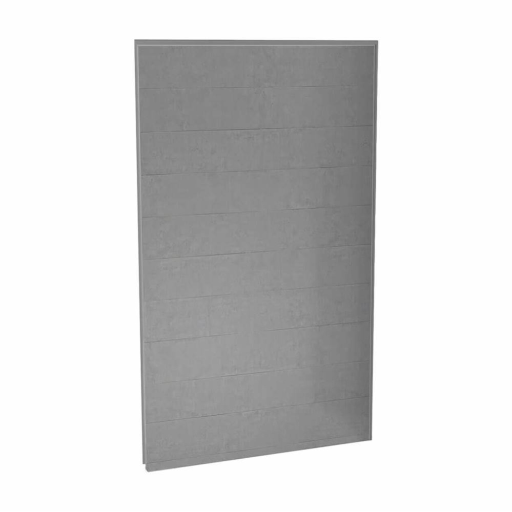 Utile 48 in. Composite Direct-to-Stud Back Wall in Factory Sleek Smoke