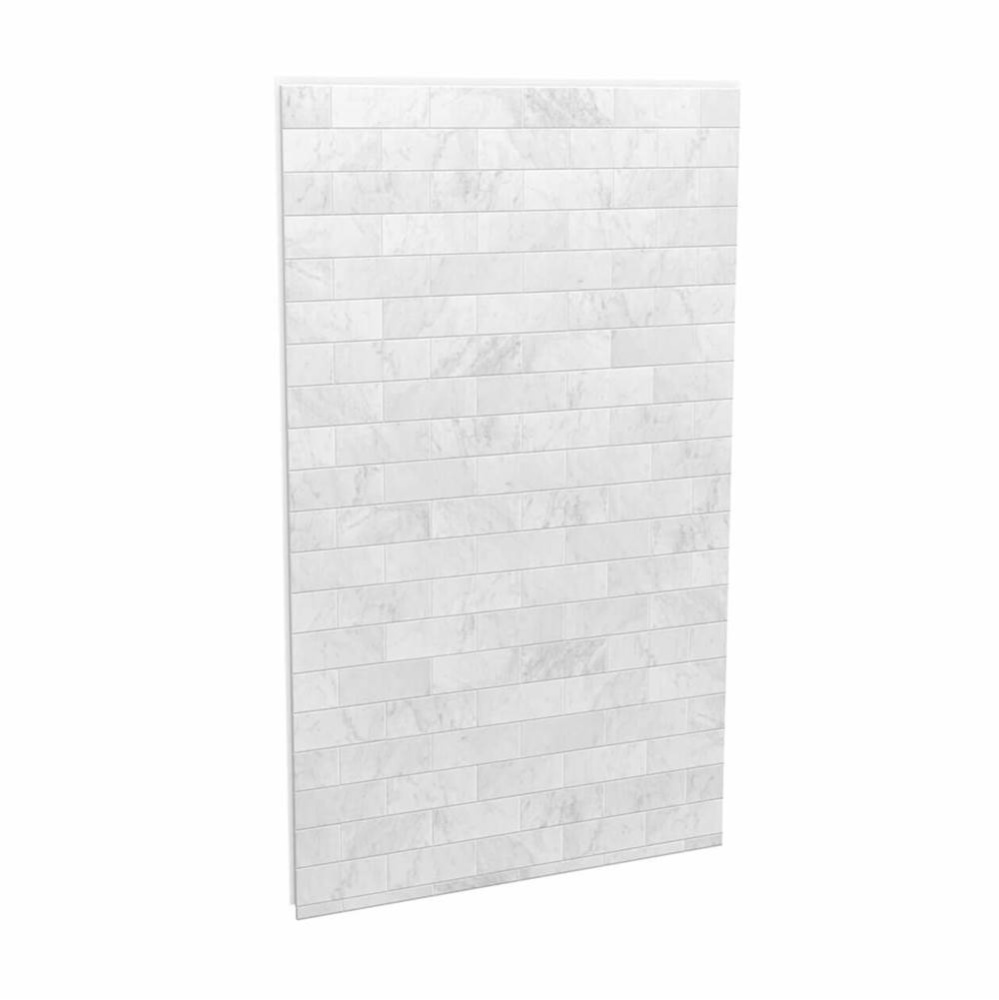 Utile 48 in. Composite Direct-to-Stud Back Wall in Marble Carrara