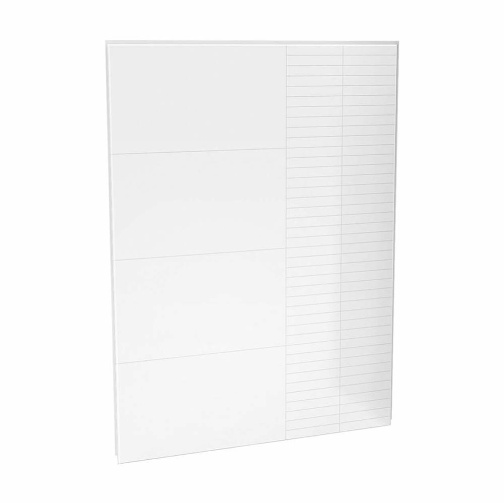 Utile 60 in. Composite Direct-to-Stud Back Wall in Erosion Bora white