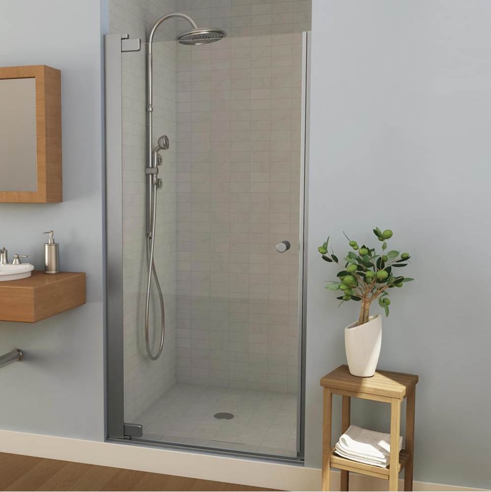 Insight 31 ½-33 ½ x 67 in. 6 mm Pivot Shower Door for Alcove Installation with Clear Gla